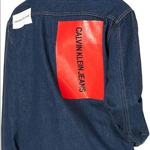 Calvin Klein logo denim trucker jacket